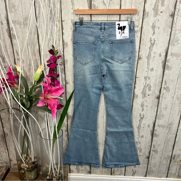 Free People x Sandrine Rose - NWT Distressed Flare Jeans - Picture 9 of 13